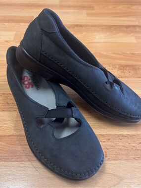 SAS Crissy Nero Slip On Comfort Loafers Women's SZ 8 WW